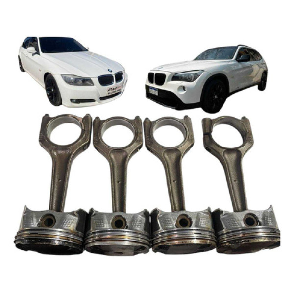 Kit Pistão Biela Bmw 320i X1 2007 2012 2.0 N46 Standard 