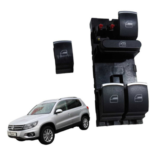 Interruptor Do Vidro Dianteiro Esquerdo Tiguan 2009  2015