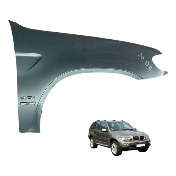 Paralama Direito Bmw X5 E53 2000 2002 2005 2007 Usado