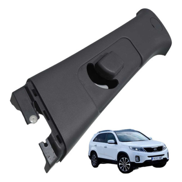 Acabamento Coluna Central Esquerdo Kia Sorento 2009 Usado