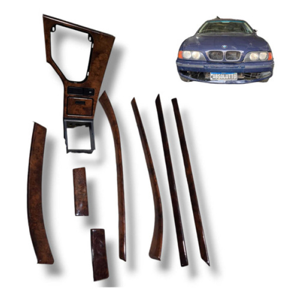 Conjunto Molduras Painel Central Bmw 528i 1995 1999 Usado