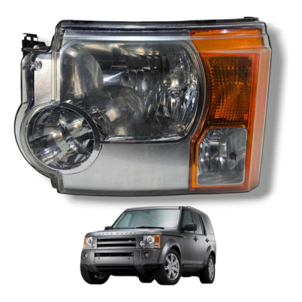 Farol Esquerdo Discovery 3 2004 2009 Land Ro Usado