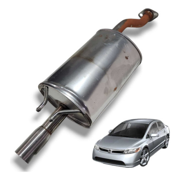 Abafador Escape Honda New Civic G8 2007 201 Usado