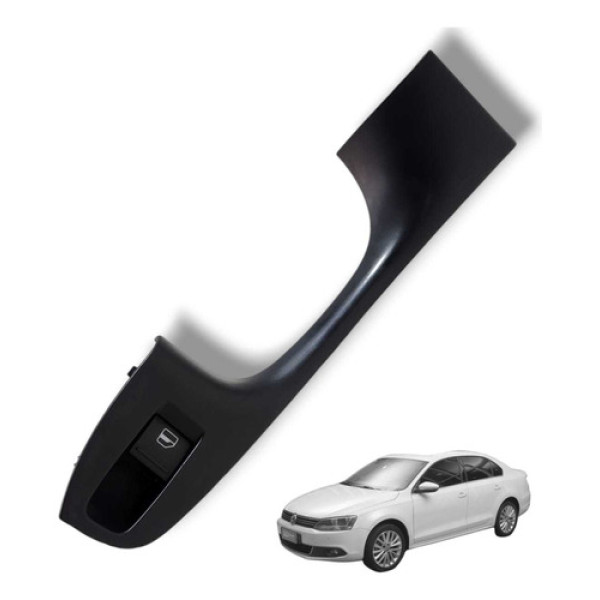 Comando Moldura Puxador Porta Traseira Esquerda Jetta Usado