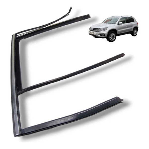 Moldura Porta Dianteira Vw Tiguan 2009 2013 Direita Usado