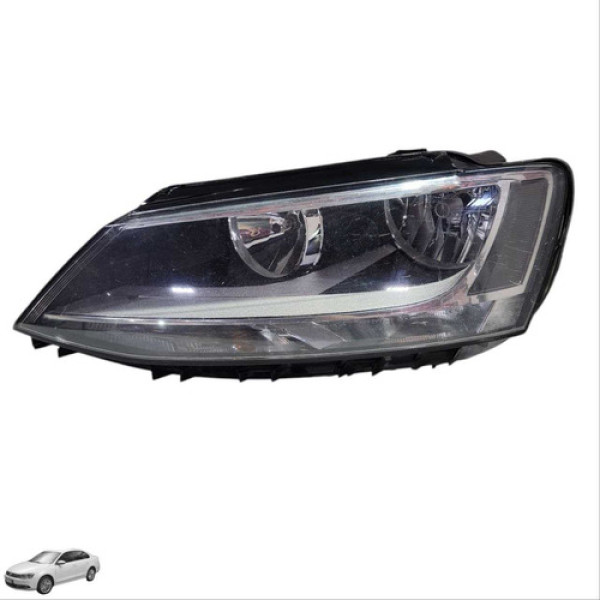 Farol Esquerdo Volkswagen Jetta 2011 2012 2013 2014 Usado