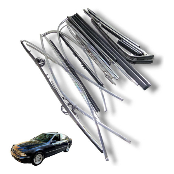 Kit Pestanas Cromadas Portas Bmw 540i E39 1997 Usado
