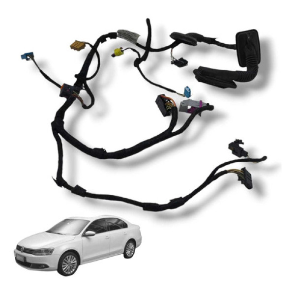 Chicote Porta Dianteira Esquerda Vw Jetta Tsi 2011 Usado