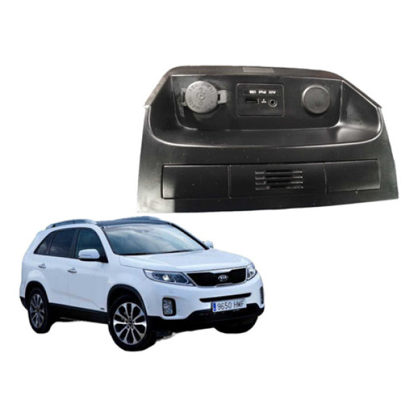 Moldura Tomada 12v E Usb Kia Sorento 2011  2016