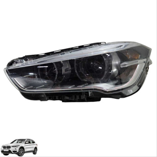 Farol Esquerdo Bmw X1 F48 2016 2017 2019 2021 2022 Usado