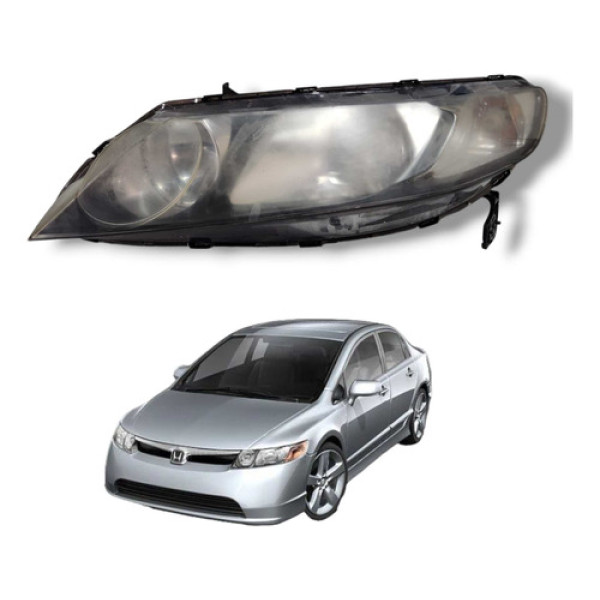 Farol Esquerdo Honda New Civic G8 2007 2011 Usado