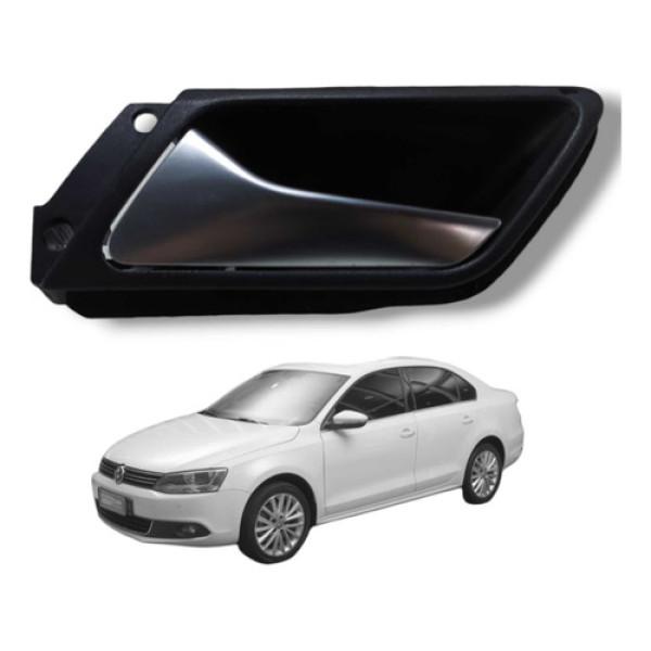 Maçaneta Interna Traseira Jetta Tsi 2011 2014 Esquerdo Usado