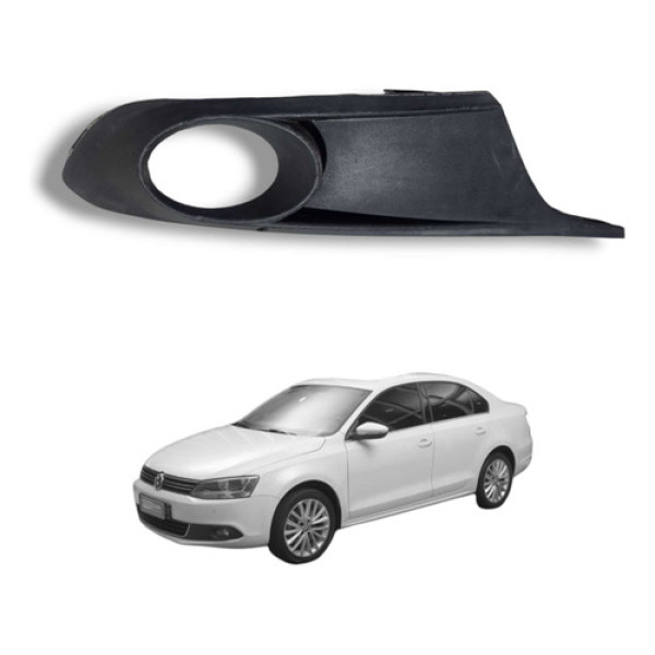 Moldura Milha Esquerdo Vw Jetta 2011 2013 Usado