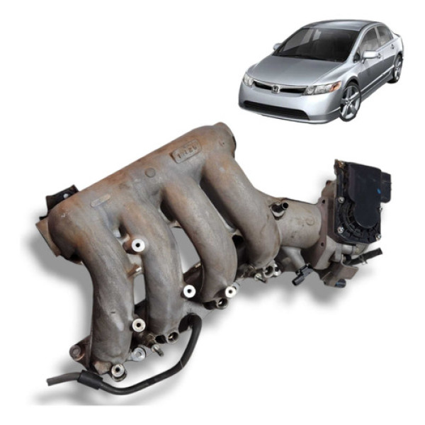 Coletor Com Tbi New Civic G8 1.8 Flex 2007 2011 Honda