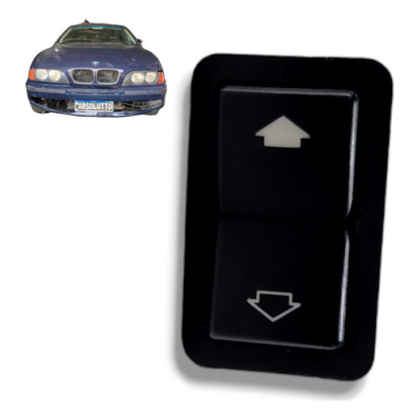 Botão Vidro Porta Traseira Esquerda Bmw 528i 1995 1999 Usado
